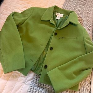 Women’s Casual Corner Vibrant Green Wool Jacket